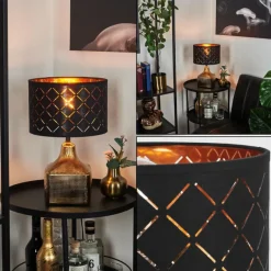 Lampes En Tissu-hofstein Lampe de table Osorno Or, 1 lumière