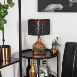 Lampes En Tissu-hofstein Lampe de table Osorno Or, 1 lumière