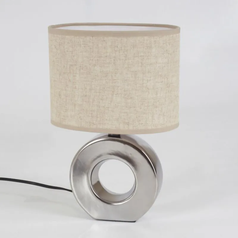 Lampes En Tissu-hofstein Lampe de table Pagade Argenté, 1 lumière