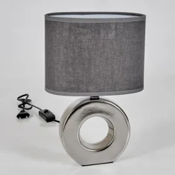 Lampes En Tissu-hofstein Lampe de table Pagade Argenté, 1 lumière