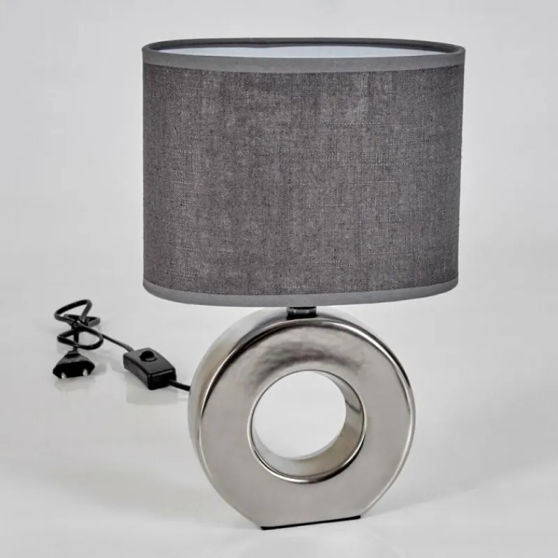 Lampes En Tissu-hofstein Lampe de table Pagade Argenté, 1 lumière