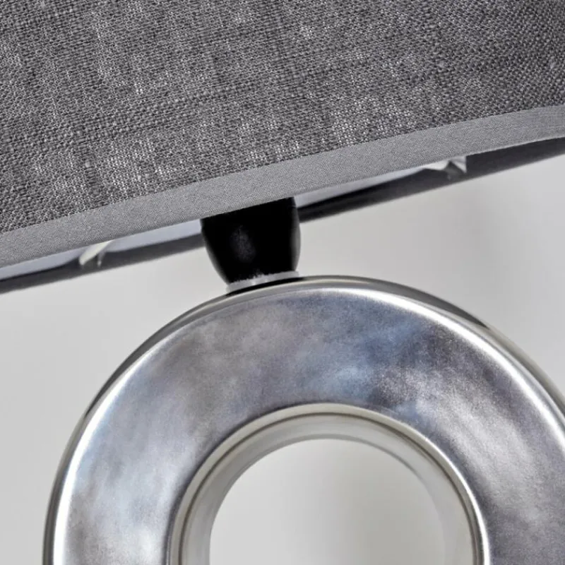 Lampes En Tissu-hofstein Lampe de table Pagade Argenté, 1 lumière