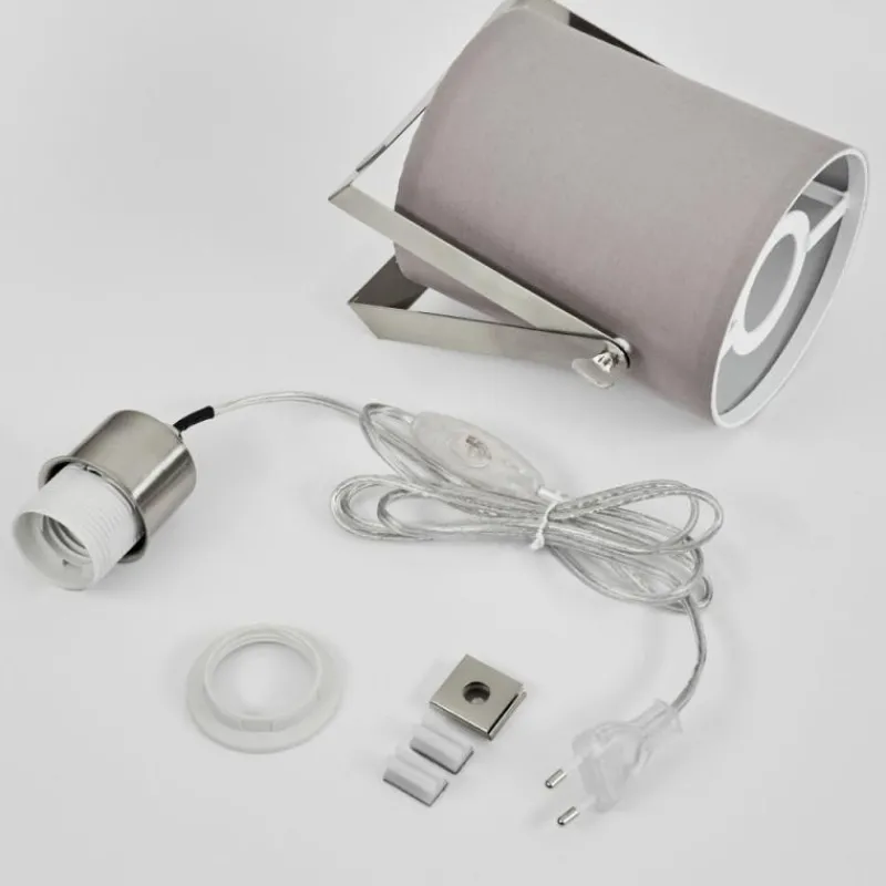 Lampes En Tissu-hofstein Lampe de table Puelches Nickel mat, 1 lumière