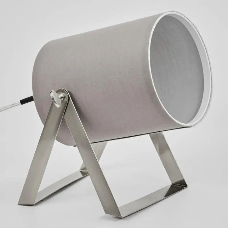 Lampes En Tissu-hofstein Lampe de table Puelches Nickel mat, 1 lumière