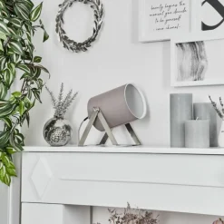 Lampes En Tissu-hofstein Lampe de table Puelches Nickel mat, 1 lumière