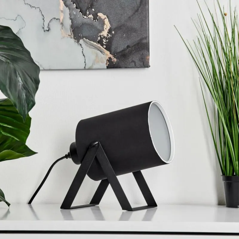 Lampes En Tissu-hofstein Lampe de table Puelches Noir, 1 lumière