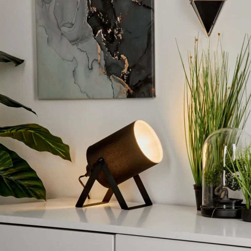 Lampes En Tissu-hofstein Lampe de table Puelches Noir, 1 lumière