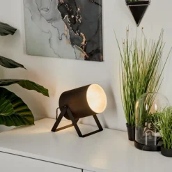 Lampes En Tissu-hofstein Lampe de table Puelches Noir, 1 lumière