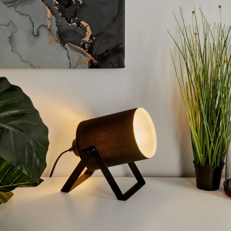 Lampes En Tissu-hofstein Lampe de table Puelches Noir, 1 lumière
