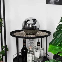 Suspension Verre Fumé-hofstein Lampe de table Recoutas Noir, 1 lumière