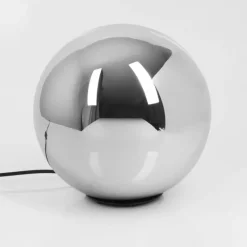 Suspension Verre Fumé-hofstein Lampe de table Recoutas Noir, 1 lumière