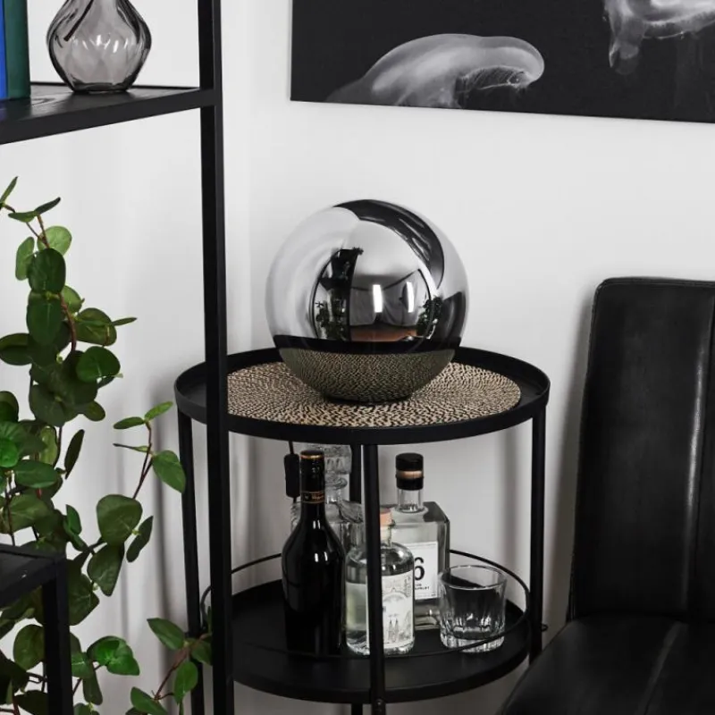 Suspension Verre Fumé-hofstein Lampe de table Recoutas Noir, 1 lumière