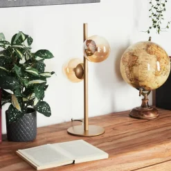 hofstein Lampe de table Remaisnil Laiton, 2 lumières