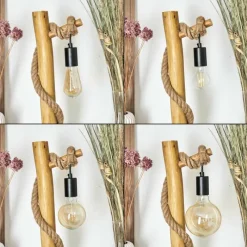 Luminaires Scandinaves-hofstein Lampe de table Riekje Écru, Noir, 1 lumière