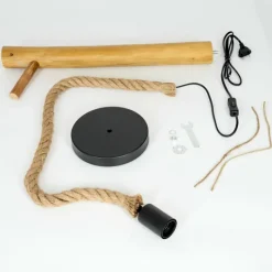 Luminaires Scandinaves-hofstein Lampe de table Riekje Écru, Noir, 1 lumière