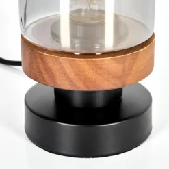 Suspension Verre Fumé-hofstein Lampe de table Roxa Écru, Noir, 1 lumière