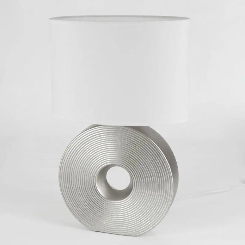 Lampes En Tissu-hofstein Lampe de table Saija Argenté, 1 lumière