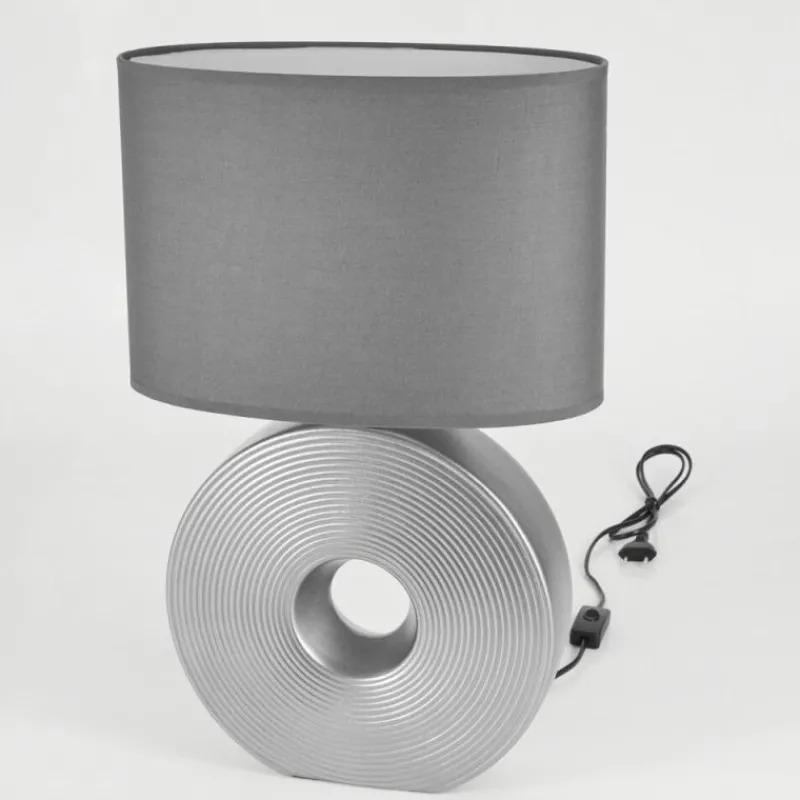 Lampes En Tissu-hofstein Lampe de table Saija Argenté, 1 lumière