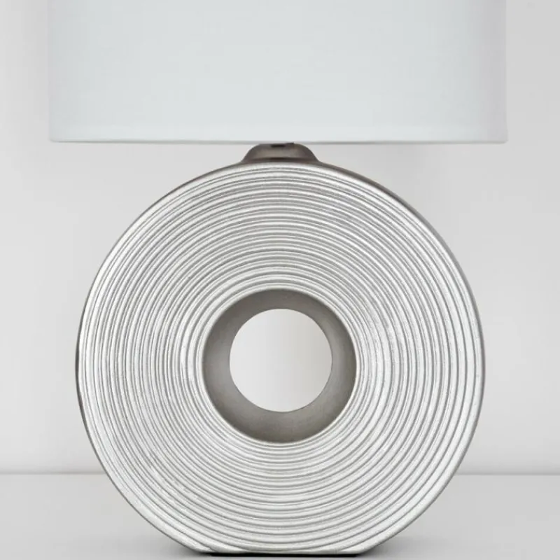 Lampes En Tissu-hofstein Lampe de table Saija Argenté, 1 lumière