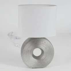 Lampes En Tissu-hofstein Lampe de table Saija Argenté, 1 lumière