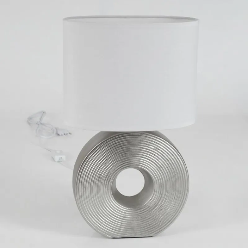 Lampes En Tissu-hofstein Lampe de table Saija Argenté, 1 lumière