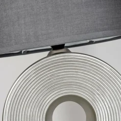 Lampes En Tissu-hofstein Lampe de table Saija Argenté, 1 lumière