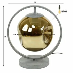 hofstein Lampe de table Stellar Anthracite, 1 lumière