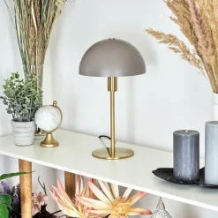 Luminaires Rustiques-hofstein Lampe de table Tamel Or, 1 lumière