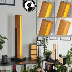 Luminaires Scandinaves-hofstein Lampe de table Teira LED Écru, Noir, 1 lumière