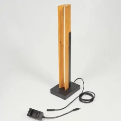 Luminaires Scandinaves-hofstein Lampe de table Teira LED Écru, Noir, 1 lumière