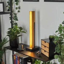 Luminaires Scandinaves-hofstein Lampe de table Teira LED Écru, Noir, 1 lumière