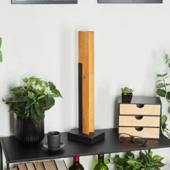 Luminaires Scandinaves-hofstein Lampe de table Teira LED Écru, Noir, 1 lumière