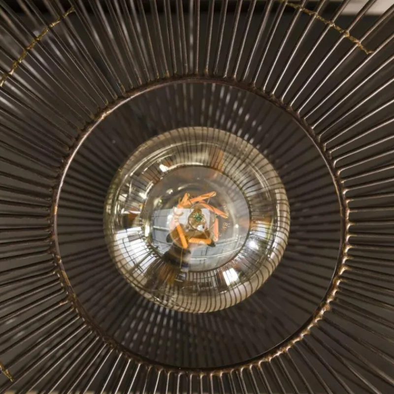 hofstein Lampe de table Vagney Nickel mat, Noir, 1 lumière* Lampes À Poser