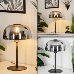 hofstein Lampe de table Werentzhouse Noir, 1 lumière