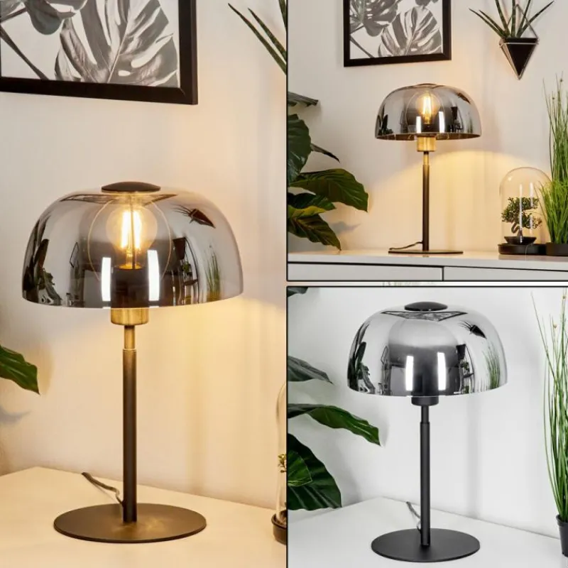 hofstein Lampe de table Werentzhouse Noir, 1 lumière