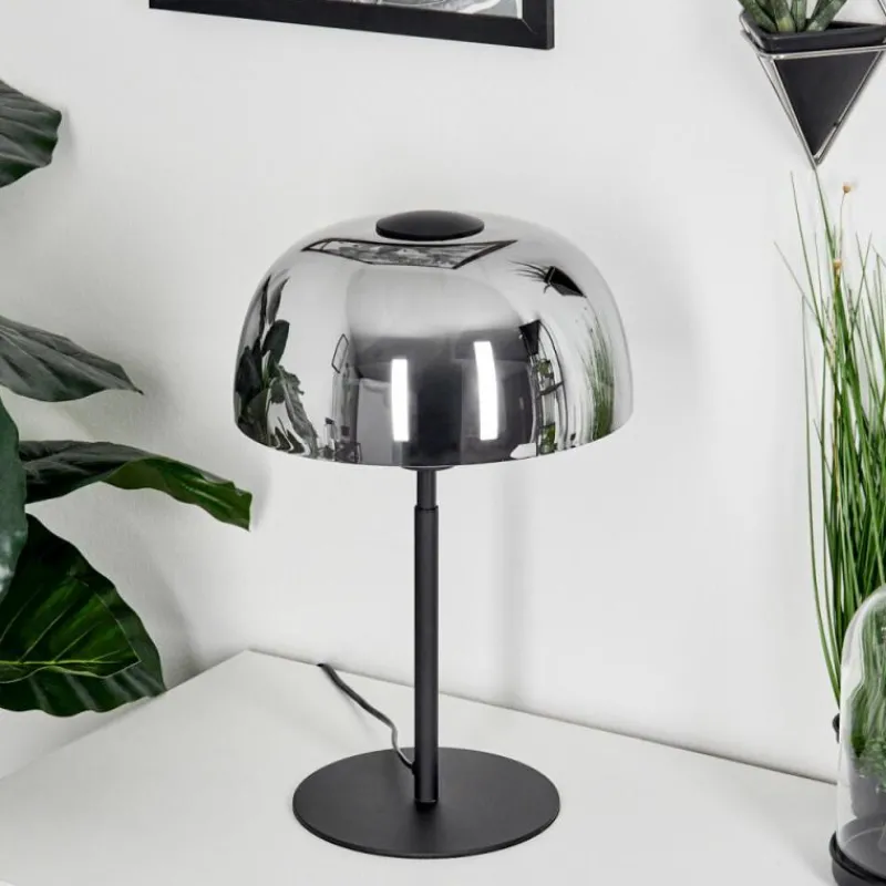 hofstein Lampe de table Werentzhouse Noir, 1 lumière