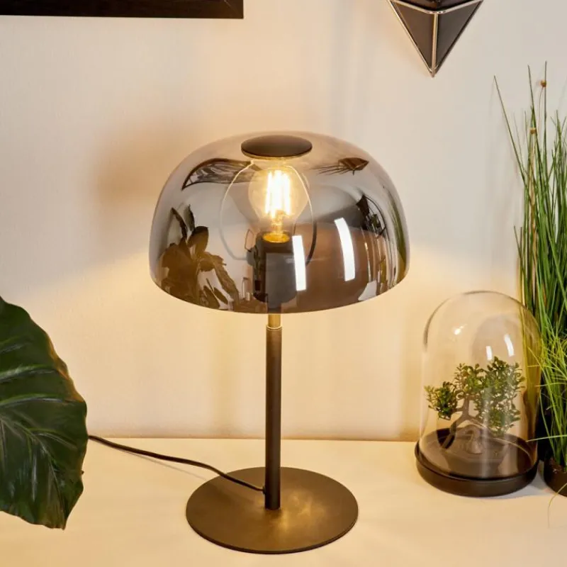 hofstein Lampe de table Werentzhouse Noir, 1 lumière