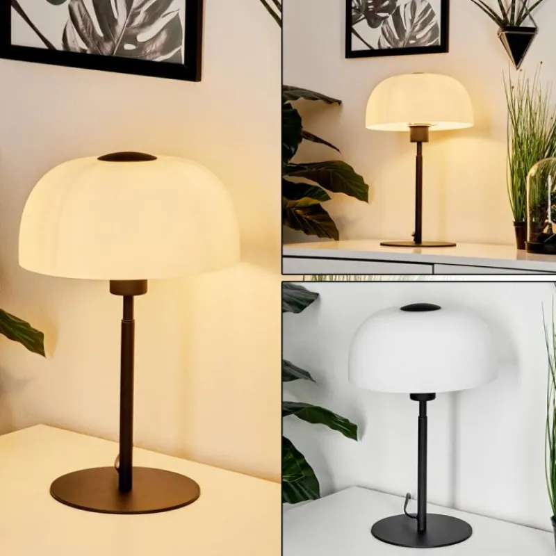 hofstein Lampe de table Werentzhouse Noir, 1 lumière