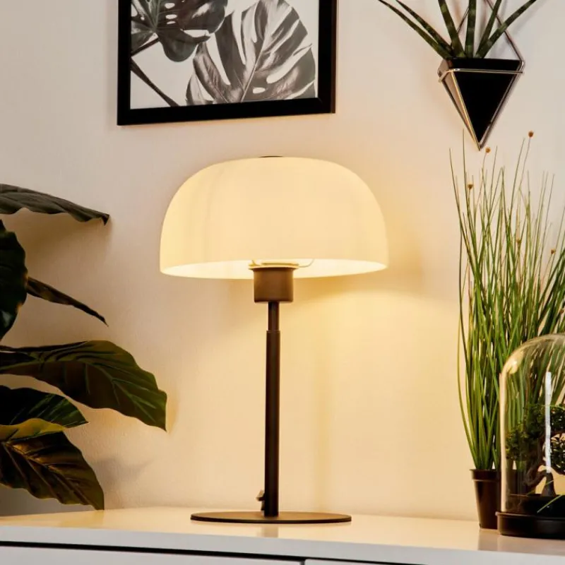 hofstein Lampe de table Werentzhouse Noir, 1 lumière