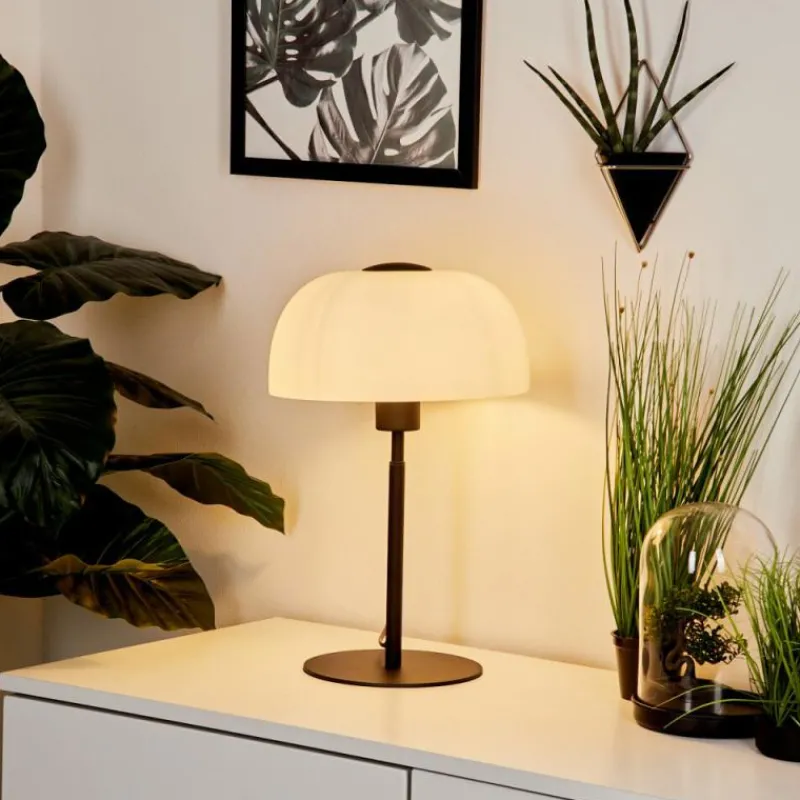 hofstein Lampe de table Werentzhouse Noir, 1 lumière