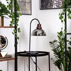 Suspension Verre Fumé-hofstein Lampe de table Aannestad Brun, Noir, 1 lumière