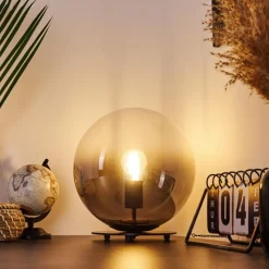 Luminaires Scandinaves-hofstein Lampe de table Ahanga Noir, 1 lumière