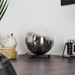 Luminaires Scandinaves-hofstein Lampe de table Ahanga Noir, 1 lumière