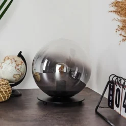 Luminaires Scandinaves-hofstein Lampe de table Ahanga Noir, 1 lumière