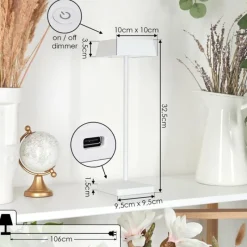 hofstein Lampe de table Algeraz LED Blanc, 1 lumière