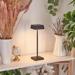 hofstein Lampe de table Algeraz LED Noir, 1 lumière