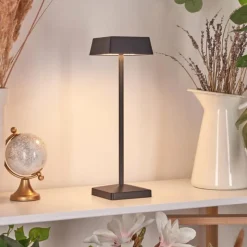 hofstein Lampe de table Algeraz LED Noir, 1 lumière