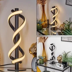 hofstein Lampe de table Alvarim LED Noir, 1 lumière