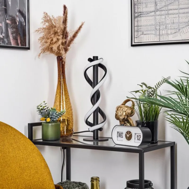 hofstein Lampe de table Alvarim LED Noir, 1 lumière