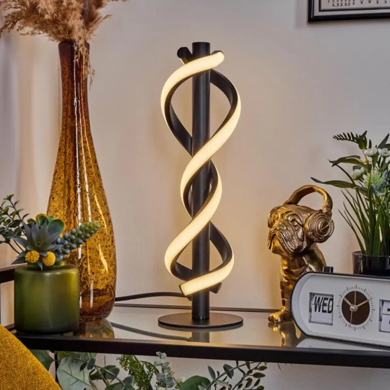 hofstein Lampe de table Alvarim LED Noir, 1 lumière